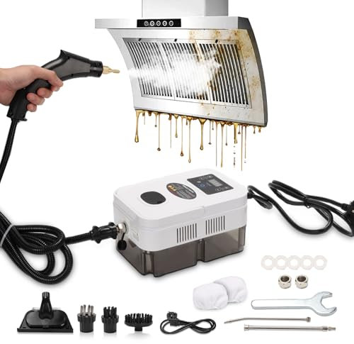 Steam Cleaner,1800W Portable High Pressure Handheld Steam Cleaner 6 Speeds for Home Kitchen Use,Multi-Purpose Steamer Cleaning Machine for Cleaning Upholstery, Bathroom, Car Detailing,1200ml