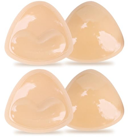 MeiKYing Klebe-BH Push Up Pads Doppelseitig Klebe-BHS Große Brust Sticky Bra Nippelpads 2 Paare BH Einlagen Push Up BH für Frauen, A-D Cup Ultra-Sofortige Hebung, für Sport-Badeanzüge, Kleid