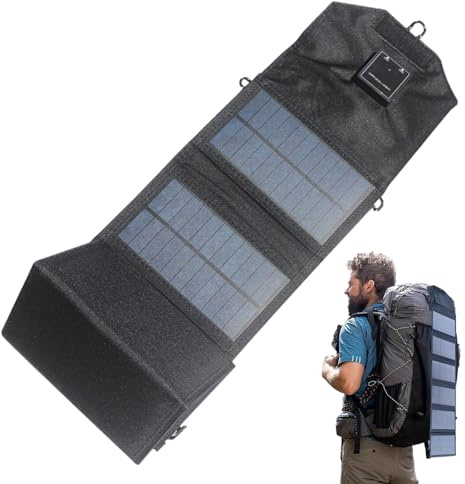 120W Solar Charger, Foldable Waterproof Charging Panel with USB Ports, Portable Power Bank for Smartphones, Camping, RV, Beach, Hiking, Boating, Travel, Hunting, and