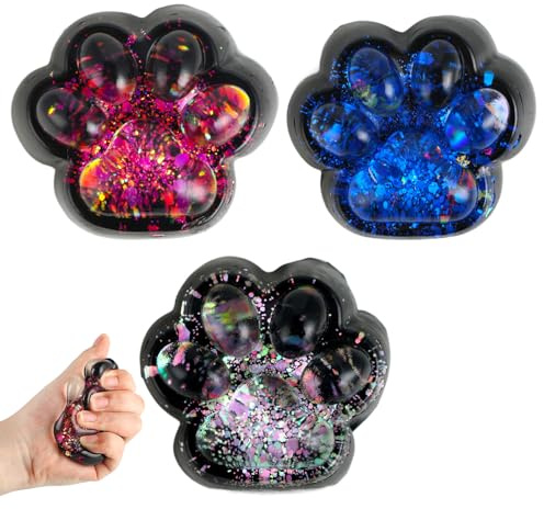 3 Juguetes Squishy de Patas - Boles Anti-Estrés Extra Suaves para Niños/Adultos, Alivio de Ansiedad con Diseño Mejorado