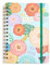 JKXWX Notizbuch Blumenmuster Zeitplan Notebook Daily Plan Jahr Kalender A5 Coil Notebook English Book Time Management Agenda, 5 NotizbüCher