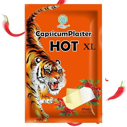 KONGDY Hot Capsicum Plaster Heat Patch Tiger Patches Neck Muscle Shoulders Body Muscle Herbal Plaster(20 pcs)