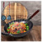 HAZARA Wok Gas, Grill Wok Nein Beschichtet Traditioneller Handgehämmerter Wok, Wok Für Gasgrill Spezieller Rundboden Wok für Gasherd,13.4in