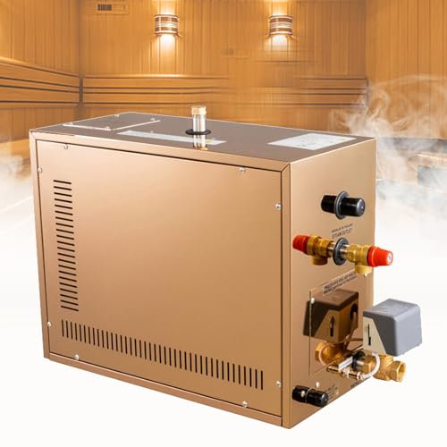 YMAOMAO Generatore di Vapore per Bagno Turco 3KW 4.5KW 5KW 6KW 7KW 8KW 9KW 10.5KW 12KW 15KW 18KW 25-55℃ Generatore di Vapore per Bagno Turco per Sauna Doccia Turca a casa CE 220V,3KW