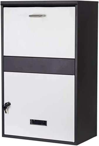Buzón de sugerencias Buzón de recolección de comentarios Buzón exterior grande for paquetes, se adapta a paquetes medianos y paquetes pequeños, buzón independiente con cerradura for paquetes en el pis