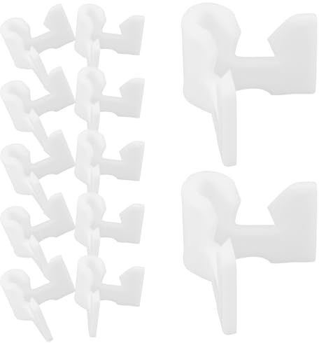 TOYANDONA 40pcs Modular Shoe Rack Connector Clips for Wardrobe and Cabinet Shelf Support – Sturdy Wire Shelving Hardware Replacement Fittings for DIY Storage Organizer