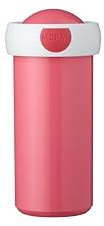 Mepal - Bicchiere per la Scuola Campus - Tazza per Bevande - Tazza per la Scuola Ermetica per Bambini - Senza BPA e Lavabile in Lavastoviglie - 300 ml - Pink