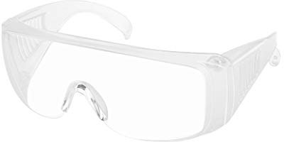 Clear Anti Fog Work Glasses, Eye Protection, Visitor Glasses Design, Polycarbonate Lenses, Ventilation Frame, Use for Woodworking Laboratory, Factory, Construction Sites, Gift for Worker (Clear)