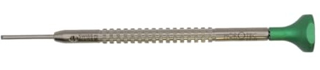 Horotec MSA01.214 - Klockskruvmejsel, T-formad kropp och veke i rostfritt stål, kullager-aluminiumhuvud - tillverkad i Schweiz (1,30 mm)