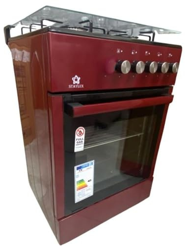 Cucina a Gas 4 Fuochi Con Forno a Gas BORDEAUX LF66GG-40F Circa 60 x 60 Cm