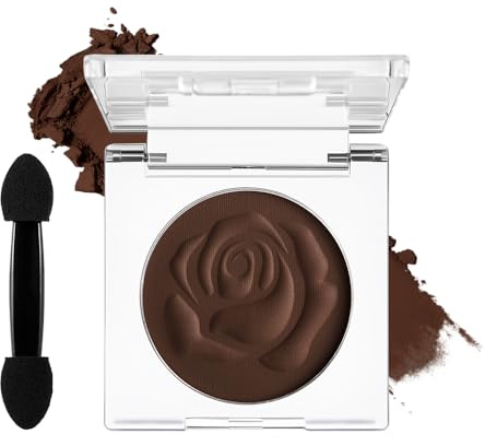 DE'LANCI Single Matte Braun Lidschatten, Neutral Nude Braun Grundlegender Lidschatten, Hight Pigmentiert Wasserfester Langlebig Brown Eyeshadow, Wasteland Punk Meladee Makeup,Vegan #09