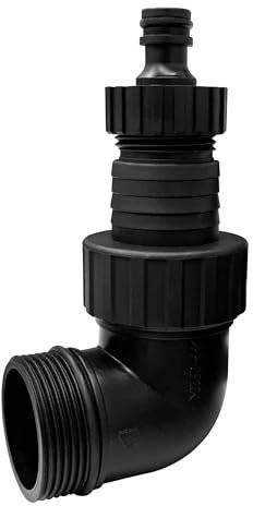 VEATON Submersible Water Pump Hose Adapter, with Garden Hose Quick Connector, Compatible to 1.5 Pump Discharge Port, Including G1.5 Elbow G1 Screw Thread and 1.25 for Coupling