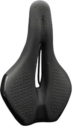 NATUZORA fahrradsitz Fahrradsattel Stoßfester Hohler Atmungsaktiver Antirutschkissen Leichtes Sattelzubehör-schwarz