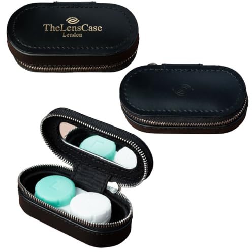 TheLensCase OLHO – (Reusable Contact Lens Case) (Jet Black)