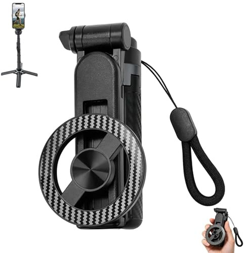 4 i 1 multifunktionell selfiepinne 360° rotation magnet mobiltelefon stativ