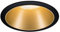 Paulmann 93395 Cole - Faretto da incasso rotondo, dimmerabile, colore nero opaco, oro, in alluminio, in plastica, GU10