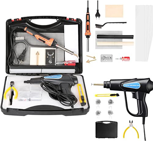 Máquina Soldadora eléctrica de Plástico 2 tipos herramienta de planchado de 100W y Soldador de 70 W grapadora caliente reparación de Parachoque de auto