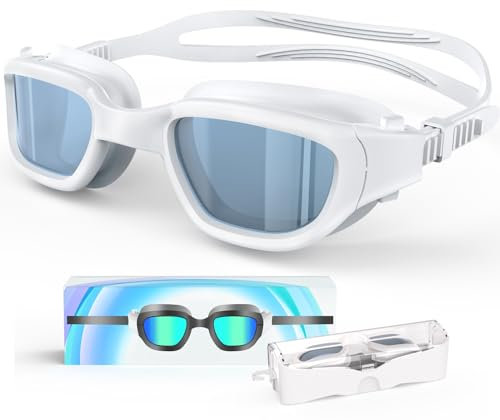 Zeligerstar Polarisiert Schwimmbrille, Anti-Beschlag Swimming Goggles für Erwachsene Jugendliche, Polarisierte UV-Schutzbrille schwimmbrillen für Herren und Damen