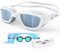 Zeligerstar Swimming Goggles, Polarized Goggles Swimming Adult, Anti Fog Anti Leak UV Protection Open Water Swim Goggles for Men Women Junior with Goggle Case