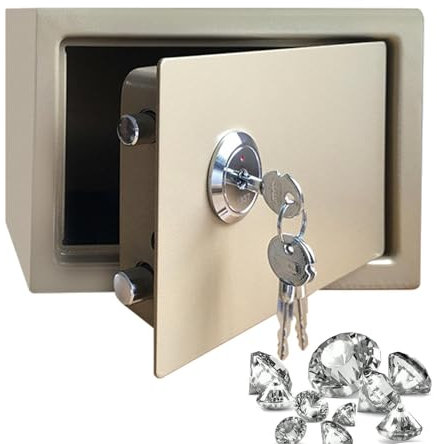 Cassaforte piccola - Cassaforte per la casa Cassaforte personale antincendio Cassaforte di sicurezza - Cassaforte di sicurezza robusta per documenti di denaro, scatola di blocco resi