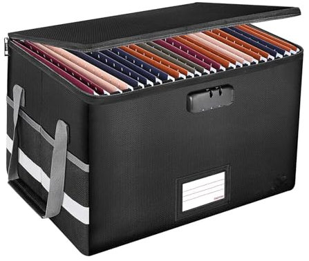 Coffre-fort ignifuge pour documents, boîte de rangement étanche
