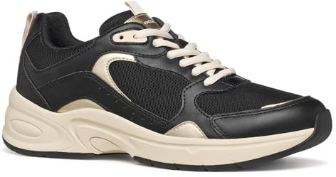 Geox Scarpe da Ginnastica da Donna D ZARVIA, Nero, 39 EU, Nero, 39 EU