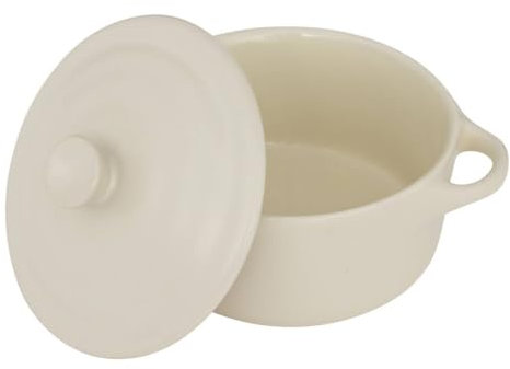 5five - cocotte ronde en céramique blanc 10cm