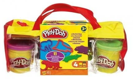 Sacoche Animaux pour Play doh - Set pâte à Modeler : 11 Outils et 4 Pots et Une Carte Tigre - Nouvelle Version