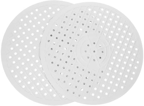 PRETYZOOM 30cm Estera Redonda De Silicona para Fregadero 2 Uds Protectora Antideslizante para Fregadero con Orificio De Drenaje Alfombrilla De Silicona para Secado De Platos