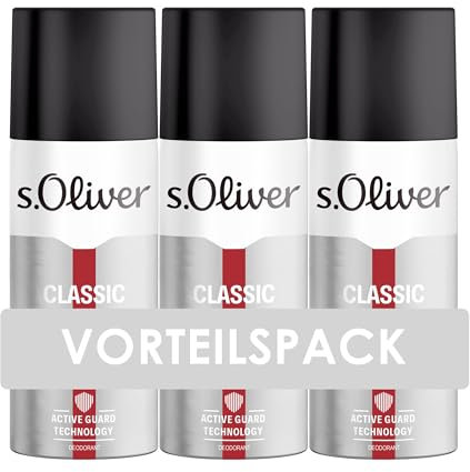 s.Oliver® Men I 3er Pack - Deodorant - markant-maskulin - zuverlässig frisch I 150ml Aerosol Spray