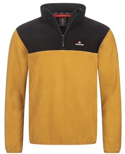 Höhenhorn Skyja Men's Fleece Pullover, Sweatshirt, Half Zip Fleece Jumper, 5XL