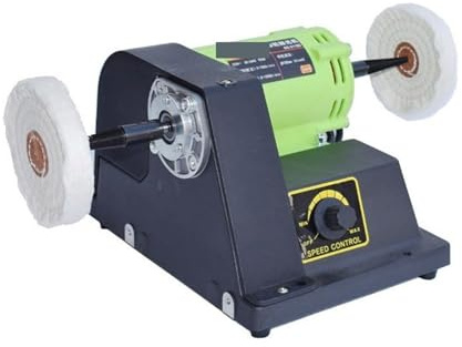 Machine à polir for le travail du bois de bijoux, mini polisseuse à à roue en tissu haute puissance, broyeur de tour en jade 900 W, vitesse réglable, Machine à Polir et à Finir Les Bijoux