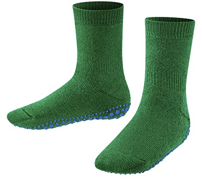 FALKE unisex - barn Catspads Toffelsocka halkskyddande noppor på sulan slitstarka halkfria platt söm mot tryckpunkter andningsaktiv och hållbar bomull ull 1 par