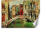 Feeby Fototapete Moderne Wanddeko Wandbilder Italien Venedig 350x245 cm Beige Wandtapete Design Kinderzimmer Küche Büro Flur Wohnzimmer Kanal Brücke Mietshaus