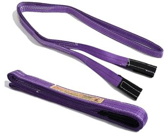Lift Sling Straps Flat Crane Sling Polyester 1M Lifting Slings Load Capacity 1 Ton for Lifting, Towing, Pulling(Purple)