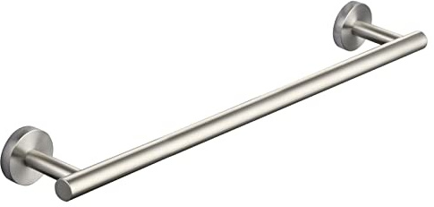 Tecmolog Handtuchstange Edelstahl Zum Bohren Handtuchhalter Bad 23 cm Wandmontage (60 cm, Gebürstetes Nickel)