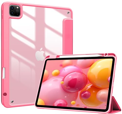 ProCase Cover iPad Pro 11 Pollici 2022/2021/2020/2018, Custodia per iPad Pro 11 4a/3a/2a/1a Generazione, Cover con Auto Svegliati/Sonno, Angoli di Visualizzazione Regolabili -Rosa Melone