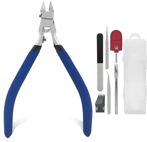 KAIHAOWIN Modellzange, Modellbau Werkzeug mit Einschneidigem Klingen, Kunststoff-Modellwerkzeuge für Gundam, Modellbau, Hobby und Befestigung