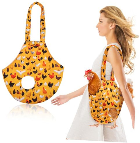CIMAXIC 2stücke Hühnertragetasche Aus Segeltuch Mit Griff Für Haustiertransport Beinöffnungen Und Geeignet Für Hühner Und Enten Bauernhöfen