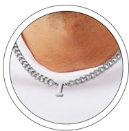 HSWYFCJY Collar Inicial Hombre Plata Acero Inoxidable Cubano Colgante Collar Con Letra I Colgante Collares de San Valentín Cumpleaños Joyería Regalos para Hombres Mujeres 50 CM