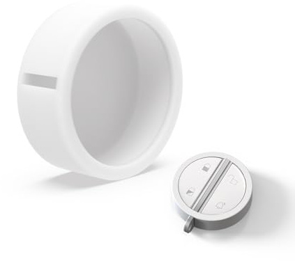 JLNJLE - Carcasa de silicona para insignia de control remoto Somfy Alarma, MyFox keyfob, protección del compartimento de la batería a prueba de golpes y segura (blanco)