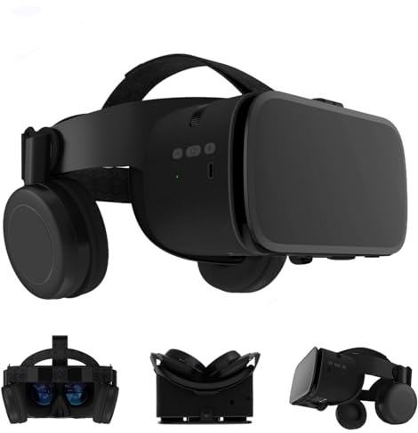 VR Headset, 3D Virtual Reality Glasses Phone VR Goggles 3D VR Viewer for iPhone 17 16 15 14 13 12 11 Pro for Samsung Galaxy S24 S23 S22 S21 S20 for Adult & Kids Play 3D Movies & Games