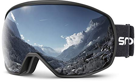 Snowledge Ski Snow Goggles for Men Women With UV Protection, Anti-Fog Dual Lens for Skiing Snowboarding