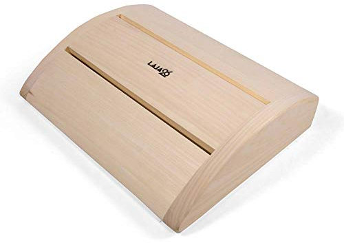 LaJa26 Sauna Kopfstütze Relax FSC Espenholz - Ideal für Nacken und Schultern - Robust - Ergonomisch gewölbt - Entspannend und langlebig - Auch als Rücken- oder Fußstütze nutzbar - Made in Europe