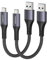 Maxonar USB C Cable Short 30cm/0.3M 2Pack [10Gbps Data] USB3.2 Gen2 Type C Android Auto Cable QC3.0 3.1A USB A to C Fast Charger for Samsung Note20 Galaxy S24/S23/S22/S21/S20 Z Flip 5 Tab S9 Pixel9