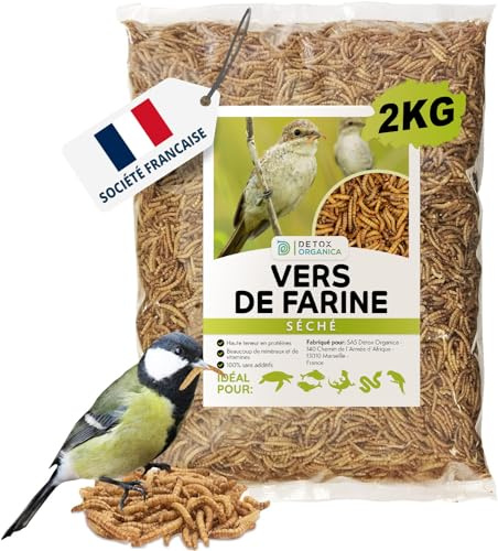 Detox Organica-vers de Farine séchés, 2kg Correspond à 13000ml