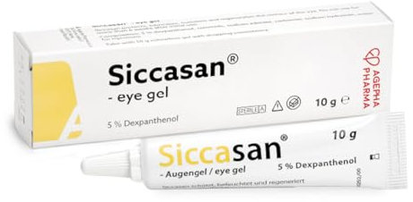 Siccasan Gel Intensivo Occhi Secchi con Carbomer e Dexpantenolo | Collirio e Lubrificante per gli Occhi | Idratante per Occhi Secchi (PACK OF 1 x 10g)
