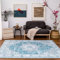 TALETA Teppich Wohnzimmer waschbar, orientalischer Teppich rutschfest für Wohnzimmer, Schlafzimmer Groß: 160 x 230 cm, hellblau
