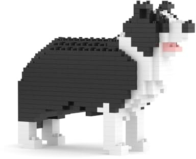 JEKCA Border Collie Mini 01S | Mini blocs de construction en plastique pour chien | À partir de 14 ans