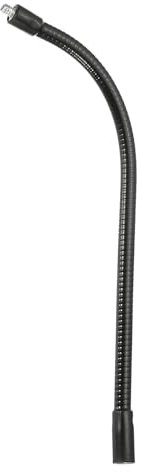 PATIKIL 12 Gooseneck, 3/8 Female to 1/4 Male Thread Metal Universal Hose Flexible Arm Gooseneck Tube Extension Holder for Action Camera, Phone, Microphone, Black